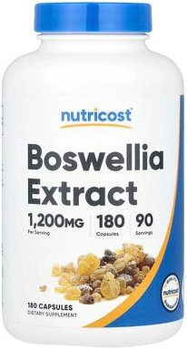 Nutricost, Boswellia Extract, Weihrauchextrakt, 180 Kapseln (600 mg pro Kapsel)
