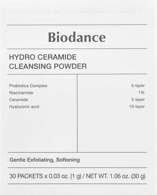Biodance, Hydro Ceramide Cleansing Powder, Reinigungspulver mit Hydroceramid, 30 Päckchen, je 1 g (0,03 oz.).