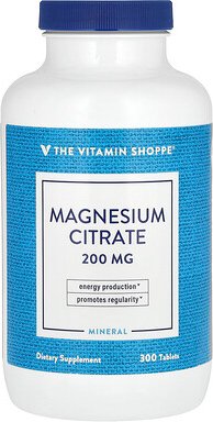 The Vitamin Shoppe, Magnesiumcitrat, 200 mg, 300 Tabletten