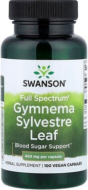 Swanson, Full Spectrum® Gymnema Sylvestre Leaf, Gurmar-Blatt, 400 mg, 100 Kapseln
