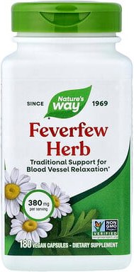 Nature's Way, Mutterkraut, 380 mg, 180 vegane Kapseln