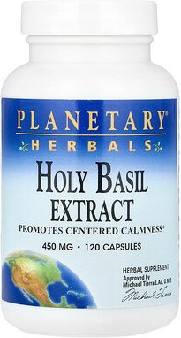Thumbnail - Planetary Herbals, Heiliges Basilikum-Extrakt, 450 mg, 120 Kapseln