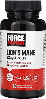 Force Factor, Löwenmähne, 500 mg, 60 pflanzliche Kapseln
