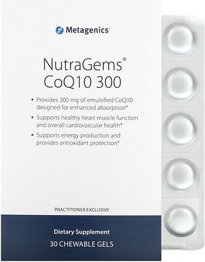 Metagenics, NutraGems CoQ10 300, 300 mg, 30 Kautabletten