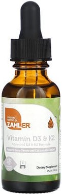 Thumbnail - Zahler, Vitamin D3 und K2, 30 ml (1 fl. oz.)