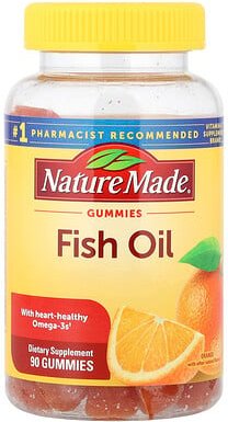 Nature Made, Fish Oil Gummies, Fischöl-Fruchtgummis, Orange, 90 Fruchtgummis