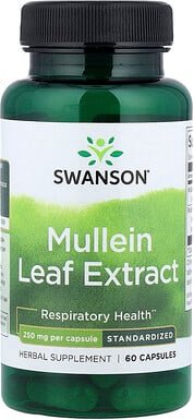 Swanson, Königskerzenblattextrakt, standardisiert, 250 mg, 60 Kapseln