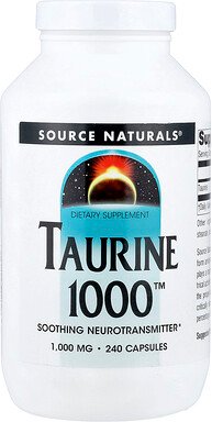 Source Naturals, Taurine 1000™, Taurin, 1.000 mg, 240 Kapseln