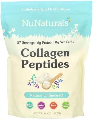 NuNaturals, Collagen Peptides, Kollagenpeptide, 397 g (14 oz.)