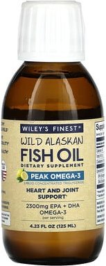 Wiley's Finest, Wild Alaskan Fish Oil, Omega-3-Peak, natürliche Zitrone, 2.300 mg, 125 ml (4,23 fl. oz.)