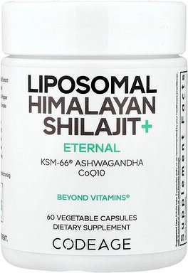 Codeage, Eternal, Liposomal Himalayan Shilajit+, liposomales Himalaya-Shilajit+, 60 pflanzliche Kapseln