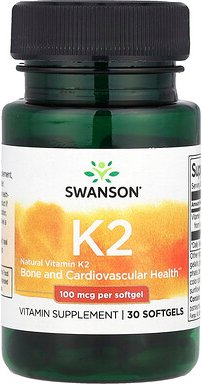 Swanson, Natürliches Vitamin K2, 100 mcg, 30 Weichkapseln