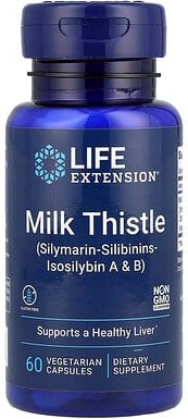 Life Extension, Mariendistel, 60 pflanzliche Kapseln (750 mg pro Kapsel)