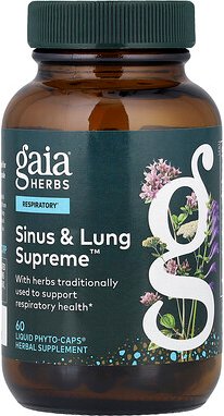 Gaia Herbs, Sinus & Lung Supreme, 60 vegane flüssige Phyto-Kapseln