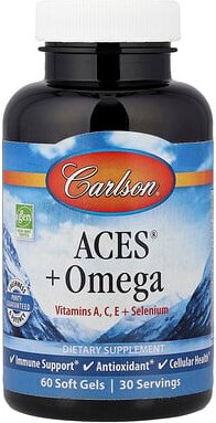 Carlson, ACES® + Omega, 60 Weichkapseln