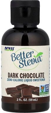 NOW Foods, Better Stevia®, Zero-Calorie Liquid Sweetener, flüssiger Süßstoff ohne Kalorien, dunkle Schokolade, 59 ml (2 ...