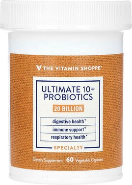 The Vitamin Shoppe, Ultimate 10+ Probiotics, Probiotika für über 10, 20 Milliarden, 60 pflanzliche Kapseln
