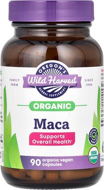 Oregon's Wild Harvest, Organic Maca, Bio-Maca, 90 Bio-Vegan-Kapseln (615 mg pro Kapsel)