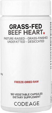Codeage, Grass-Fed Beef Heart, Rinderherz von grasgefütterten Rindern, 180 pflanzliche Kapseln