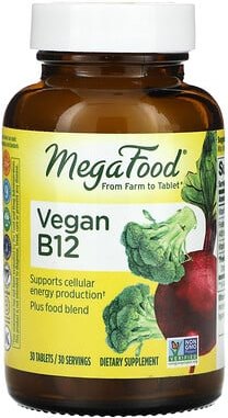 MegaFood, Vegan B12, 30 Tabletten
