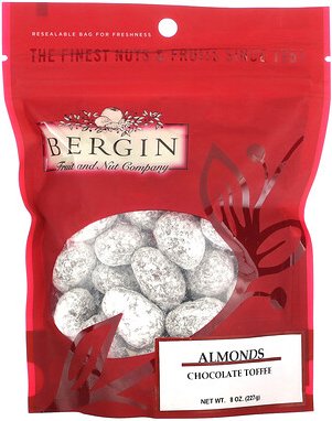 Bergin Fruit and Nut Company, Mandeln, Schokoladen-Toffee, 227 g (8 oz.)