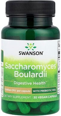 Thumbnail - Swanson, Saccharomyces boulardii with Prebiotic MOS, Saccharomyces boulardii mit präbiotischem MOS, 30 vegane Kapseln