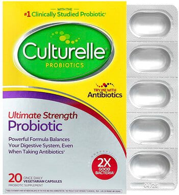 Culturelle, Probiotika, Ultimatives Probiotikum, 20 Milliarden KBE, 20 pflanzliche Kapseln einmal täglich