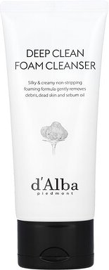 d'Alba, Deep Clean Foam Cleanser, Schaumreiniger, Weißer Trüffel, 80 ml (2,70 fl. oz.)