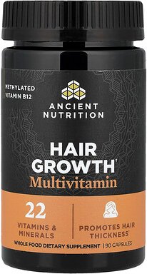 Ancient Nutrition, Hair Growth Multivitamin, Multivitamin für das Haarwachstum, 90 Kapseln