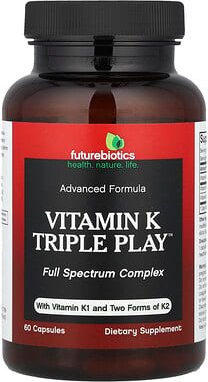 Futurebiotics, Vitamin K Triple Play™, 60 Kapseln