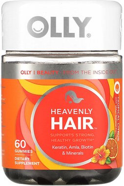 OLLY, Heavenly Hair, tropische Zitrus, 60 Fruchtgummis