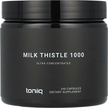 Toniiq, Milk Thistle 1000, Mariendistel 1000, 240 Kapseln (500 mg pro Kapsel)