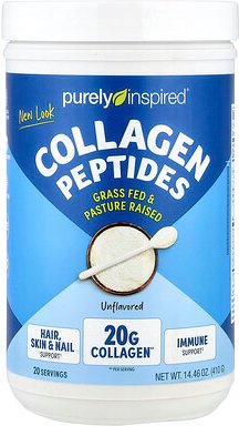 Purely Inspired, Collagen Peptides, Unflavored, Kollagenpeptide, geschmacksneutral, 454 g (1,00 lb.)