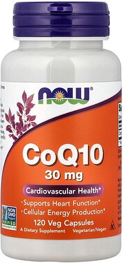 NOW Foods, CoQ10, 30 mg, 120 pflanzliche Kapseln