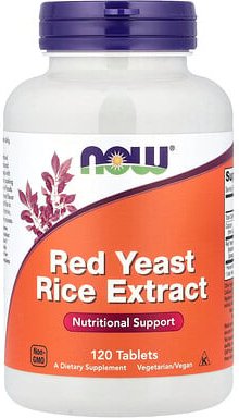 NOW Foods, Red Yeast Rice Extract, Rotschimmelreis-Extrakt, 120 Tabletten (1.200 mg pro Tablette)
