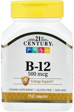 21st Century, Vitamin B-12, 500 mcg, 110 Tabletten
