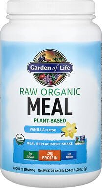 Garden of Life, RAW Organic Meal Replacement Shake, Bio-Mahlzeitenersatz-Shake, Vanille, 1.050 g (37,04 oz.)