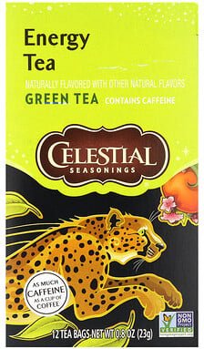 Celestial Seasonings, Energy Tea, Grüner Tee, 12 Teebeutel, je 23 g (0,8 oz.).