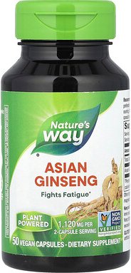 Nature's Way, Asiatischer Ginseng, 50 vegane Kapseln (560 mg pro Kapsel)