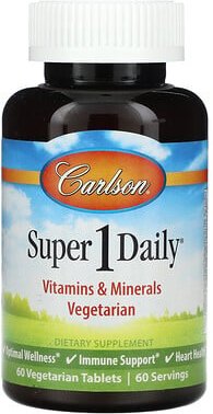 Thumbnail - Carlson, Super 1 Daily, 60 vegetarische Tabletten