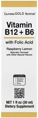 Super Nutrition, Vitamin B12 as Cyanocobalamin with Vitamin B6 and Folic Acid, Vitamin B12 als Cyanocobalamin mit Vitami...