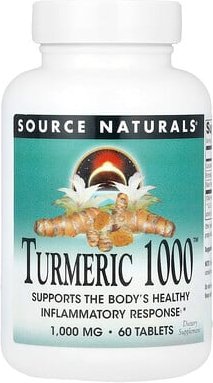 Source Naturals, Turmeric 1000™, Kurkuma mit 1.000 mg, 60 Tabletten