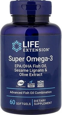 Life Extension, Super Omega-3, 60 Weichkapseln