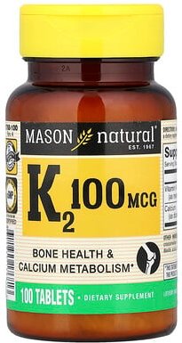 Mason Natural, Vitamin K2, 100 Tabletten