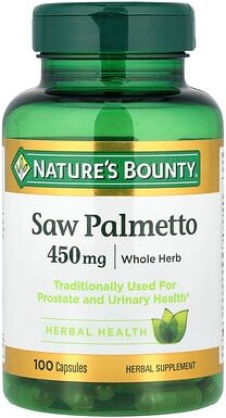 Nature's Bounty, Saw Palmetto, Sägepalmenbeere, 450 mg, 100 Kapseln