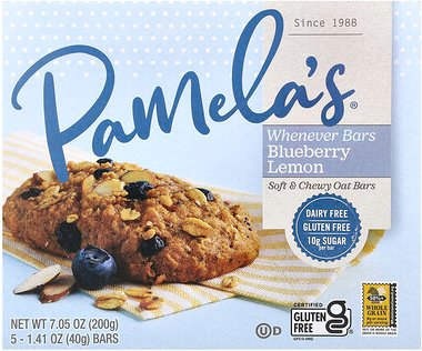 Pamela's Products, Whenever Oat Bars, Heidelbeere-Zitrone, 5 Riegel, je 40 g (1,41 oz.).