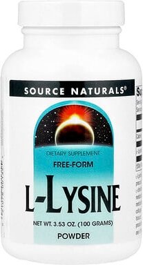 Source Naturals, L-Lysine Powder, L-Lysin-Pulver, 100 g (3,53 oz.)