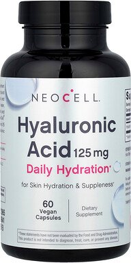 NeoCell, Hyaluronic Acid, Hyaluronsäure, 125 mg, 60 vegane Kapseln