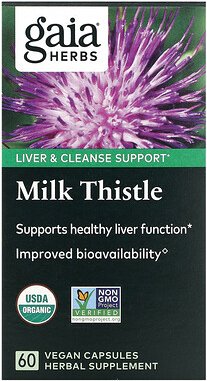 Gaia Herbs, Mariendistel, 60 vegane Kapseln
