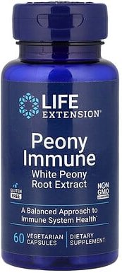 Life Extension, Peony Immune, Ergänzungsmittel zur Unterstützung des Immunsystem mit Pfingstrose, 60 pflanzliche Kapseln...